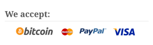 We accpet bitcoin
